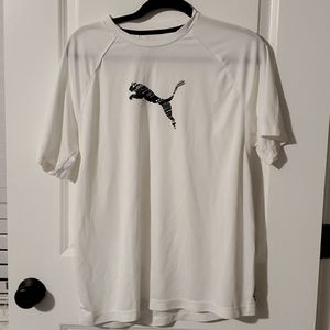 Puma size medium white exercise shirt